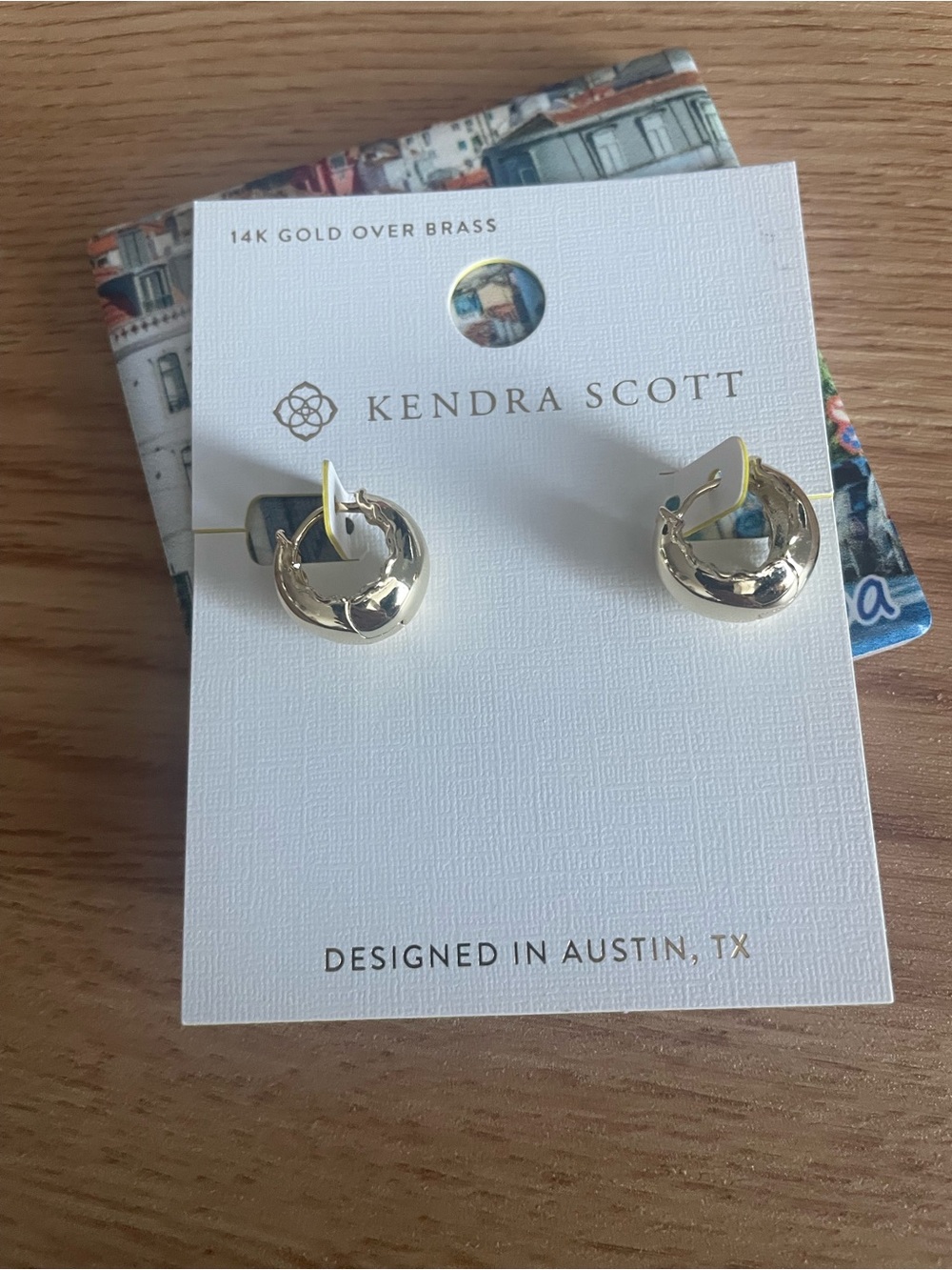 Kendra Scott Gold Crescent Hoop Earrings